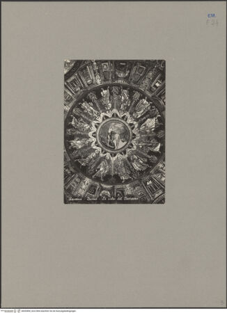 Vorderseite von unbekannt [https://www.deutsche-digitale-bibliothek.de/content/lizenzen/rv-fz/] Mosaikdekoration der Kuppel, der Pendentifs und der Sockelzone - Kuppel, bh053890_recto. Foto.