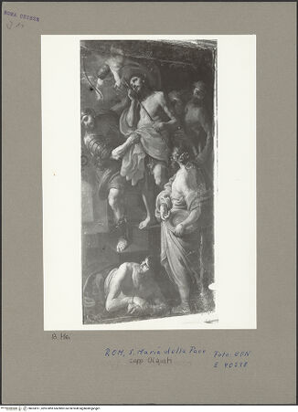 Vorderseite von ICCD [https://www.deutsche-digitale-bibliothek.de/content/lizenzen/rv-ez/] Szenen aus dem Leben Johannes des TäufersJohannes der Täufer wird im Beisein von Salome zur Hinrichtung abgeführt - Gesamtansicht, bh053911_recto. Foto (digital).