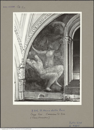 Vorderseite von ICCD [https://www.deutsche-digitale-bibliothek.de/content/lizenzen/rv-ez/] Szenen aus der GenesisErschaffung Evas - Gesamtansicht, bh053965_recto. Foto.