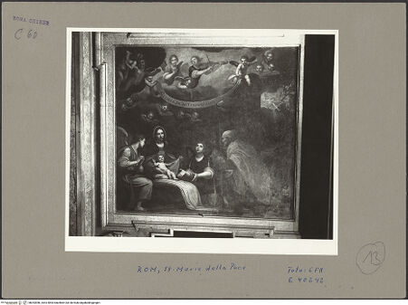 Vorderseite von ICCD [https://www.deutsche-digitale-bibliothek.de/content/lizenzen/rv-ez/] Anbetung des Christuskindes - Gesamtansicht, bh053986_recto. Foto.