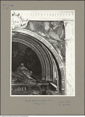 Vorderseite von ICCD [https://www.deutsche-digitale-bibliothek.de/content/lizenzen/rv-ez/] Himmelfahrt Mariens, Gottvater und Engel sowie David und JesajaDavid und Jesaja - rechtes Zwickelfeld: Jesaja, bh053988_recto. Foto.