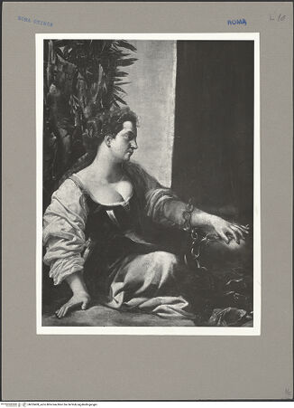 Vorderseite von ICCD [https://www.deutsche-digitale-bibliothek.de/content/lizenzen/rv-ez/] Der Heilige Nikolaus von Tolentino - Detail, unten links: weibliche Figur, bh055400_recto. Foto.