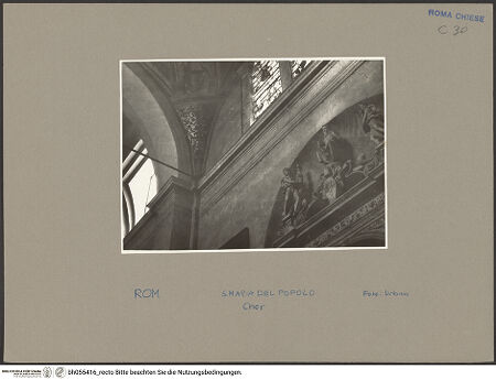 Vorderseite von unbekannt [https://www.deutsche-digitale-bibliothek.de/content/lizenzen/rv-fz/] Santa Maria del Popolo - rechte Chorwand; Gesims, bh055416_recto. Foto: Urban, ?.