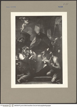 Vorderseite von ICCD [https://www.deutsche-digitale-bibliothek.de/content/lizenzen/rv-ez/] Der heilige Thomas von Villanova verteilt Almosen - Gesamtansicht, bh055479_recto. Foto.