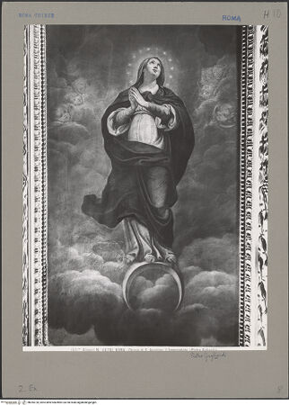 Vorderseite von Alinari [https://www.deutsche-digitale-bibliothek.de/content/lizenzen/rv-ez/] Freskierung der Cappella di San Pietro (già dell'Annunziata)Madonna Immacolata - , bh055720_recto. Foto.