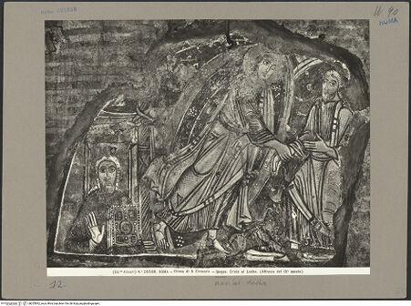 Vorderseite von Alinari [https://www.deutsche-digitale-bibliothek.de/content/lizenzen/rv-ez/] Christus im Limbus; Porträt eines unbekannten Stifters (Hl. Kyrill?) - , bh055892_recto. Foto.