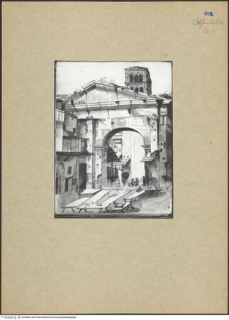 Vorderseite von Bibliotheca Hertziana [http://creativecommons.org/licenses/by-nc-sa/4.0/] CattedraleSüdfassade - Südlicher Querhausarm, Giebelzone, Teilansicht, bh056088_recto. Foto: Hahn, Hanno.