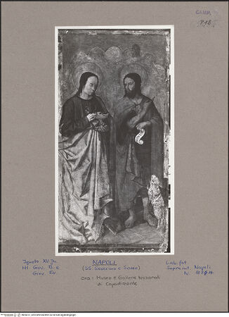 Vorderseite von Sopr. BAS NA [https://www.deutsche-digitale-bibliothek.de/content/lizenzen/rv-ez/] Polittico di San Severino (Polyptychon des heiligen Severinus)Die heiligen Johannes der Evangelist und Johannes der Täufer - Gesamtansicht, bh056101_recto. Foto.