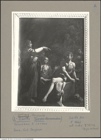 Vorderseite von ICCD [https://www.deutsche-digitale-bibliothek.de/content/lizenzen/rv-fz/] Die Auferweckung des Lazarus - Gesamtansicht, bh056273_recto. Foto.