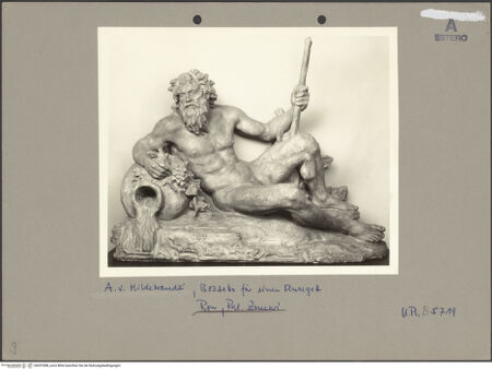 Vorderseite von Bibliotheca Hertziana [https://www.deutsche-digitale-bibliothek.de/content/lizenzen/rv-fz/] Vater Rhein - , bh057088_recto. Foto.