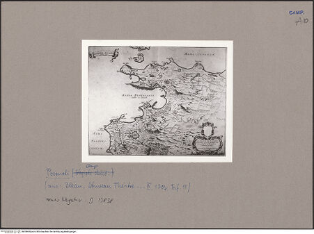 Vorderseite von Bibliotheca Hertziana [https://www.deutsche-digitale-bibliothek.de/content/lizenzen/rv-fz/] Nouveau Theatre D'Italie, Ou Description Exacte De La Ville De Rome, Ancienne, Et Nouvelle (Band 3)Golfo di Pozzuoli - Gesamtansicht, bh058448_recto. Foto.