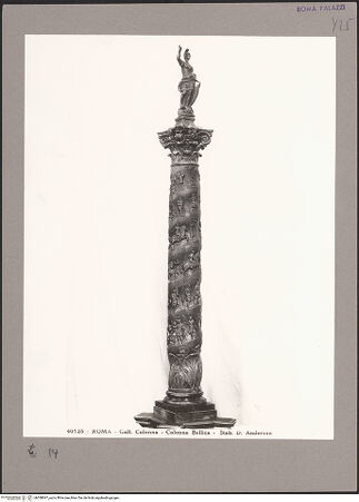 Vorderseite von Alinari [https://www.deutsche-digitale-bibliothek.de/content/lizenzen/rv-ez/] Colonna Bellica - Gesamtansicht ohne Sockel, freigestellt, bh058697_recto. Foto.