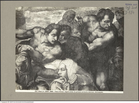 Vorderseite von Alinari [https://www.deutsche-digitale-bibliothek.de/content/lizenzen/rv-ez/] Das Jüngste Gericht - Figuren über Johannes dem Täufer, bh059973_recto. Foto.