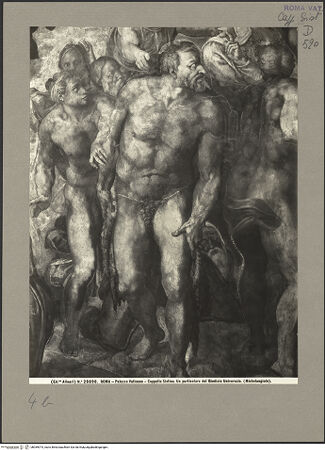 Vorderseite von Alinari [https://www.deutsche-digitale-bibliothek.de/content/lizenzen/rv-ez/] Das Jüngste Gericht - Johannes der Täufer, bh059974_recto. Foto.