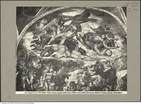 Vorderseite von Alinari [https://www.deutsche-digitale-bibliothek.de/content/lizenzen/rv-ez/] Das Jüngste Gericht - Engel mit Kreuz, bh060020_recto. Foto.