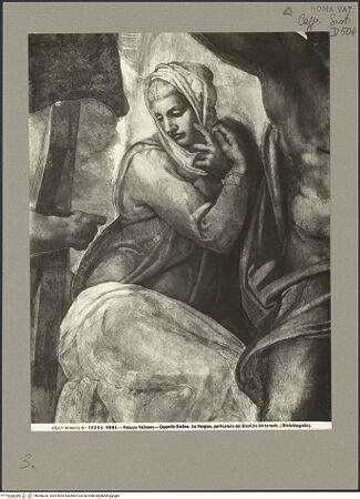 Vorderseite von Alinari [https://www.deutsche-digitale-bibliothek.de/content/lizenzen/rv-ez/] Das Jüngste Gericht - Maria, bh060028_recto. Foto.