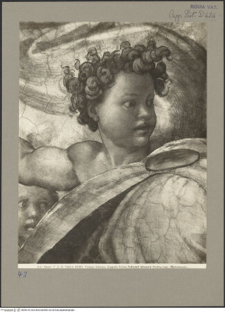 Vorderseite von Alinari [https://www.deutsche-digitale-bibliothek.de/content/lizenzen/rv-ez/] Die Sixtinische DeckePropheten und SibyllenJesaias - Detail, bh060145_recto. Foto.