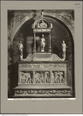 Vorderseite von Alinari [https://www.deutsche-digitale-bibliothek.de/content/lizenzen/rv-ez/] Grabmal des Bischofs Apollonio - , bh060433_recto. Foto.