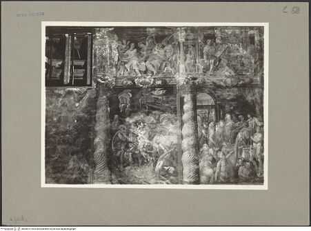 Vorderseite von Sopr. Mon. Laz. [https://www.deutsche-digitale-bibliothek.de/content/lizenzen/rv-ez/] Freskenzyklus zur Passion Christi - rechte Seitenwand, bh060814_recto. Foto.