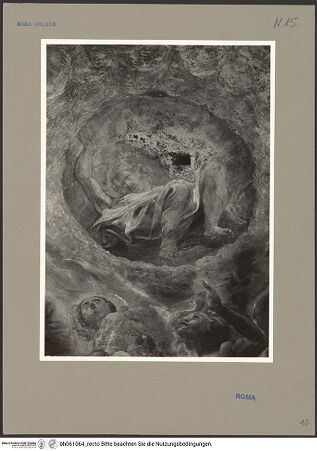 Vorderseite von ICCD [https://www.deutsche-digitale-bibliothek.de/content/lizenzen/rv-ez/] Szenen aus dem Marienleben und ProphetenHimmelfahrt Mariens - Detail, mittig: Christus (während der Restaurierung), bh061064_recto. Foto.