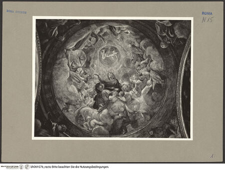 Vorderseite von ICCD [https://www.deutsche-digitale-bibliothek.de/content/lizenzen/rv-ez/] Szenen aus dem Marienleben und ProphetenHimmelfahrt Mariens - Gesamtansicht, bh061076_recto. Foto.