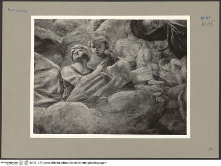 Vorderseite von ICCD [https://www.deutsche-digitale-bibliothek.de/content/lizenzen/rv-ez/] Szenen aus dem Marienleben und ProphetenHimmelfahrt Mariens - Detail, links, bh061077_recto. Foto.