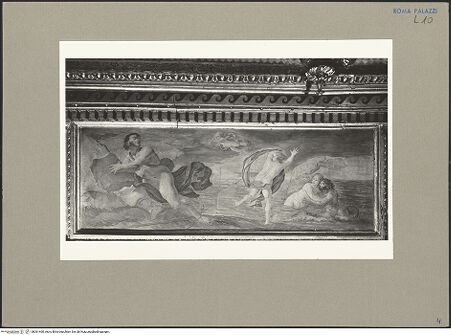 Vorderseite von GFN [https://www.deutsche-digitale-bibliothek.de/content/lizenzen/rv-ez/] Fries mit mythologischen Szenen aus den Metamorphosen des OvidPolyphem und Akis - Westwand, bh061460_recto. Foto.