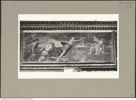 Vorderseite von GFN [https://www.deutsche-digitale-bibliothek.de/content/lizenzen/rv-ez/] Fries mit mythologischen Szenen aus den Metamorphosen des OvidRaub der Europa - Ostwand, bh061640_recto. Foto.