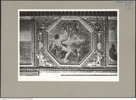 Vorderseite von GFN [https://www.deutsche-digitale-bibliothek.de/content/lizenzen/rv-ez/] Fries mit mythologischen Szenen aus den Metamorphosen des OvidParides und Merkur - Westwand, bh061643_recto. Foto.