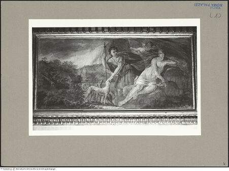 Vorderseite von GFN [https://www.deutsche-digitale-bibliothek.de/content/lizenzen/rv-ez/] Fries mit mythologischen Szenen aus den Metamorphosen des OvidVenus und Adonis - Südwand, bh061649_recto. Foto.