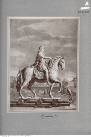 Vorderseite von unbekannt [http://creativecommons.org/publicdomain/mark/1.0/] Der Transport des Reiterstandbilds von Ludwig XIV. - , bh063047. Foto.