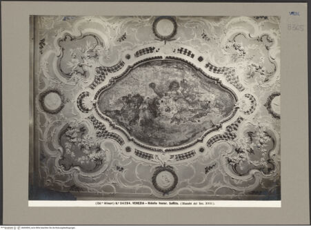 Vorderseite von Alinari [https://www.deutsche-digitale-bibliothek.de/content/lizenzen/rv-ez/] Casino VenierSala da Pranzo - Stuckdecke, bh063820_recto. Foto.