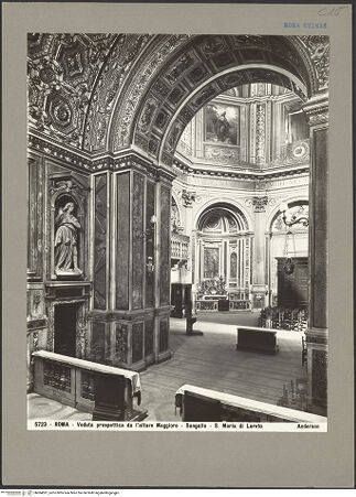 Vorderseite von Alinari [https://www.deutsche-digitale-bibliothek.de/content/lizenzen/rv-ez/] Santa Maria di Loreto - Blick aus dem Presbyterium in Richtung Eingang, bh064591_recto. Foto: Anderson, Domenico.