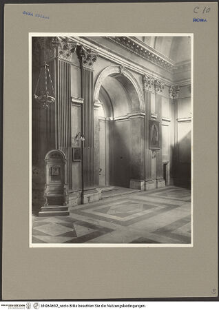 Vorderseite von ICCD [https://www.deutsche-digitale-bibliothek.de/content/lizenzen/rv-ez/] Sant'Atanasio dei Greci - Seitenkapelle rechts, bh064632_recto. Foto.