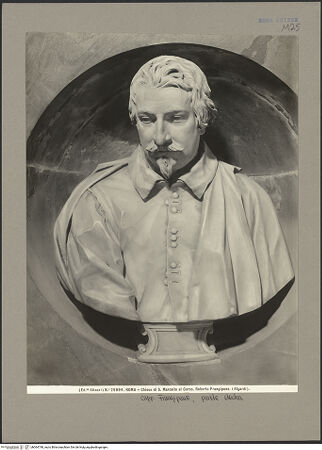 Vorderseite von Alinari [https://www.deutsche-digitale-bibliothek.de/content/lizenzen/rv-ez/] Büsten der Familie FrangipaneBüste des Roberto Frangipane - , bh064748_recto. Foto.