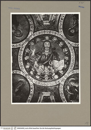 Vorderseite von unbekannt [https://www.deutsche-digitale-bibliothek.de/content/lizenzen/rv-fz/] Grabmal des Kardinals Bartolomeo Roverella (+1476)RundbogennischeVorhanghaltender Engel rechts - Obere Körperpartie, bh065452_recto. Foto.