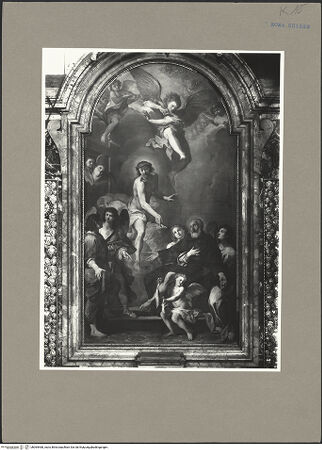 Vorderseite von ICCD [https://www.deutsche-digitale-bibliothek.de/content/lizenzen/rv-ez/] Wunder des heiligen Pellegrino LaziosoDer Heilige Pellegrino Lazioso wird vom auferstandenen Christus geheilt - , bh065468_recto. Foto.