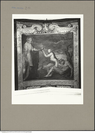 Vorderseite von ICCD [https://www.deutsche-digitale-bibliothek.de/content/lizenzen/rv-ez/] Dekoration der DeckeErschaffung Evas - , bh065519_recto. Foto.