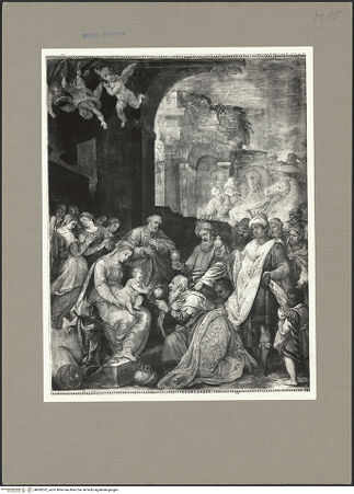 Vorderseite von ICCD [https://www.deutsche-digitale-bibliothek.de/content/lizenzen/rv-ez/] Szenen aus dem Marienleben, Evangelisten und ProphetenAnbetung der Könige - , bh065522_recto. Foto.