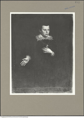 Vorderseite von ICCD [https://www.deutsche-digitale-bibliothek.de/content/lizenzen/rv-ez/] Epitaph und Portrait des Cesare Magalotti - Detail: Portrait, bh065525_recto. Foto.