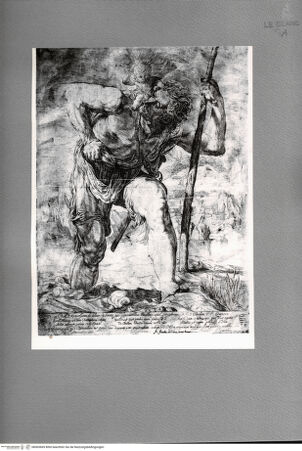 Vorderseite von ICCD [http://creativecommons.org/publicdomain/mark/1.0/] Der Heilige Christophorus - , bh065669. Foto.