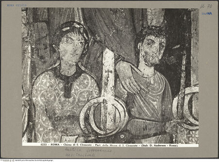 Vorderseite von Alinari [https://www.deutsche-digitale-bibliothek.de/content/lizenzen/rv-ez/] Szenen aus dem Leben des heiligen KlemensDie Messe des heiligen Klemens - , bh065855_recto. Foto.