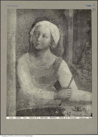 Vorderseite von Alinari [https://www.deutsche-digitale-bibliothek.de/content/lizenzen/rv-ez/] Szenen aus dem Leben des heiligen AmbrosiusBienen schwärmen um den Kopf des heiligen Ambrosius in der Wiege - Gesamtansicht, bh065897_recto. Foto.