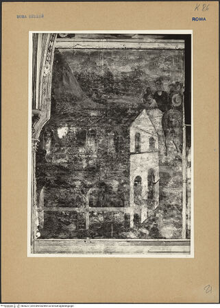 Vorderseite von ICCD [https://www.deutsche-digitale-bibliothek.de/content/lizenzen/rv-ez/] Szenen aus dem Leben des heiligen AmbrosiusDer heilige Ambrosius rettet das brennende Haus eines reichen Römers - Gesamtaufnahme, bh066237_recto. Foto.