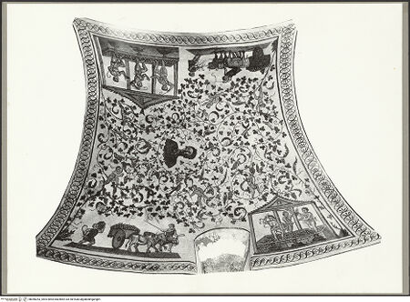 Vorderseite von ICCD [https://www.deutsche-digitale-bibliothek.de/content/lizenzen/rv-ez/] Mosaik mit Weinleseszene - Gesamtaufnahme, bh066263_recto. Foto.