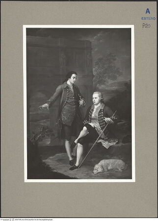 Vorderseite von ICCD [https://www.deutsche-digitale-bibliothek.de/content/lizenzen/rv-ez/] Zwei Herren vor dem Konstantinsbogen in Rom - , bh067489_recto. Foto.