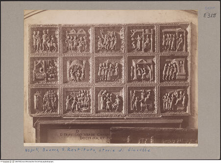 Vorderseite von Sommer, Neapel [http://creativecommons.org/publicdomain/mark/1.0/] Szenen  aus dem Leben des Joseph - Gesamtansicht, bh067820_recto. Foto: Sommer, Giorgio.
