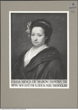 Vorderseite von ICCD [https://www.deutsche-digitale-bibliothek.de/content/lizenzen/rv-ez/] Therese Mengs-Maron - , bh067962_recto. Foto.