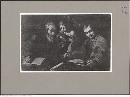 Vorderseite von Sopr. BAS NA [https://www.deutsche-digitale-bibliothek.de/content/lizenzen/rv-ez/] Zwei Evangelisten (Hl. Matthäus) - Gesamtansicht, bh069643_recto. Foto.