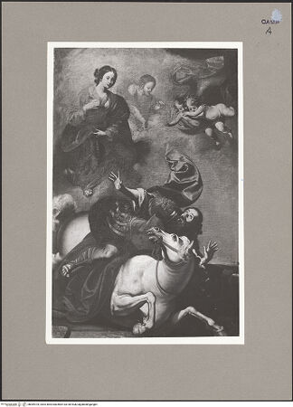 Vorderseite von Sopr. BAS NA [https://www.deutsche-digitale-bibliothek.de/content/lizenzen/rv-ez/] Bekehrung des Paulus - Gesamtansicht (nach der Restaurierung), bh069704_recto. Foto.